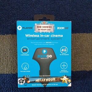 Wireles in-car cinema entertainment system ZOOMGO Media Stick